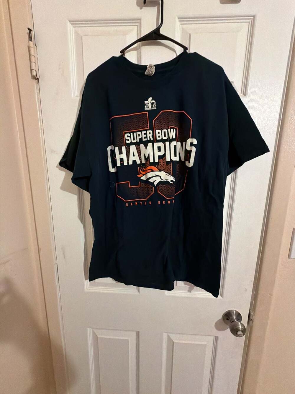 Denver Broncos Super Bowl 50 Champions Navy T-Shirt SOU1250-K
